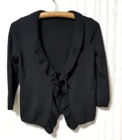 RALPH LAUREN ブラックカーディガン 七分袖