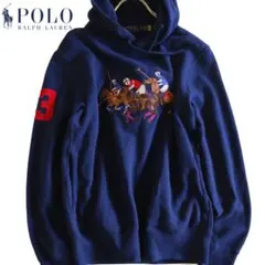 【POLO RALPH LAUREN】美品　現行タグ　パーカー　ポロ競技刺繍★