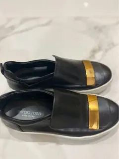 値下‼️sergio rossi ブラック スリッポン