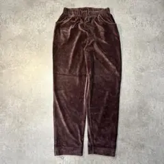 00's vintageポケット付きブラウン コーデュロイ ワイドパンツ