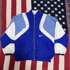 90s NIKE ナイキ ジップナイロンジャケット スウォッシュ2色 銀タグ