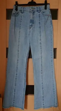 値下げ♪ページボーイ　ハイウエスト ストレートデニム ライトブルー