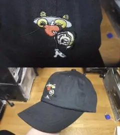 キャップ ディズニー 帽子 disney workman 黒 cap ワークマン