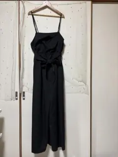 LOWRYSFARM 【のあプロデュース】リボンキャミ サロペ フリー 黒のサムネイル
