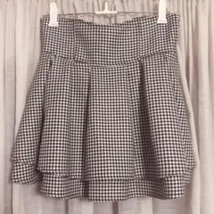 ミシェルマカロン 美脚スカート 千鳥柄