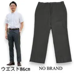 【US古着】ノーブランド　ストレートスラックス　グレー　W86㎝　春夏