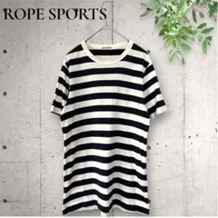 【ROPE' SPORTS】ボーダー Tシャツ 綿 シンプル カジュアル S