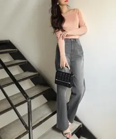 ワイドストレートデニム デニム