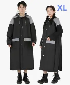 レインコート 自転車 透明レインバイザー付き メンズ レディース リュック対応