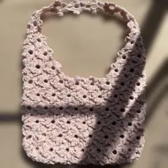 ハンドメイドバッグ　薄ピンク