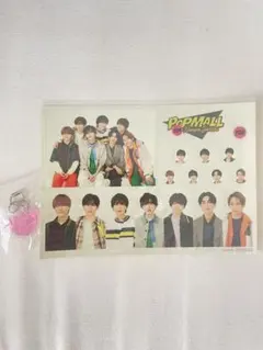 なにわ男子popmall特典ステッカー&1stloveキーチェーン、ステッカー