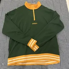 umbro ハーフジップトレーナー 緑・オレンジ