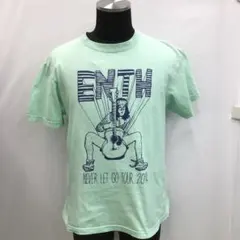 T161Nメンズ半袖Tシャツ緑L夏プリントUnitedAthle 10/6