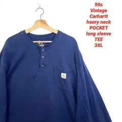 90s Vintage Carhartt カーハート　ヘンリーネック　3XL