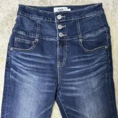 AZUL BY MOUSSY ハイウエストスキニーデニム ダークブルー　Lサイズ