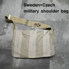 古着 ハンドメイド チェコ軍 スウェーデン軍 ショルダーバッグ リネン バッグのサムネイル