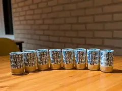 有田焼き　水吉陶園　湯飲み茶碗8個　竹林　茶碗　コップ　茶　欠け有り