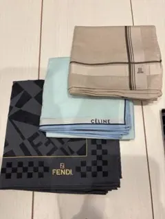 FENDI CÉLINE BURBERRY ハンカチセット