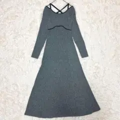 セール【美品】RESEXXY リゼクシー 洗濯可 コルセットデザインニットワンピ