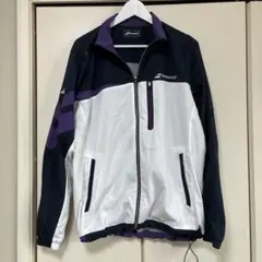 Babolat スポーツジャケット ネイビー/ホワイト/パープル Lサイズ