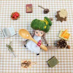 かぼちゃスープ帽子 プチブライス用