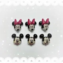 ネイルパーツ 6P〈D④〉ミッキー ミニーのサムネイル