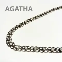 【美品✨️】AGATHA/アガタ クリスタル シルバーネックレス