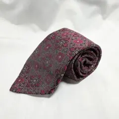 【dunhill】イタリア製 シルクネクタイ 総柄 8.6cm幅