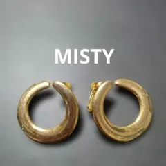 MISTY 2 ヴィンテージ イヤリング ゴールドカラー サークル　大ぶり