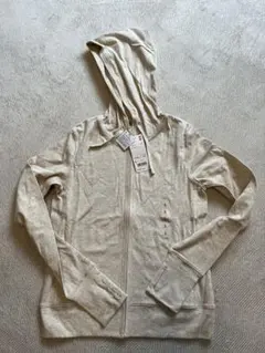 【希少】UNIQLO 旧モデル新品　UVジップパーカー 綿93% S ベージュ
