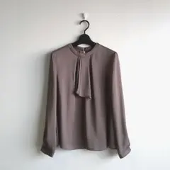 NATURAL BEAUTY BASIC ボウタイ風 ブラウス