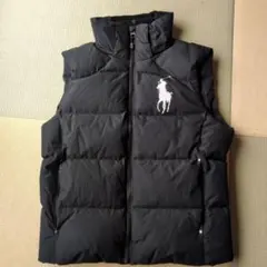 ポロラルフローレン　ダウンベスト　ビッグポニー　М　ブラック
