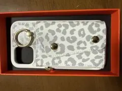 レオパード柄 iPhoneケース カードポケット付き
