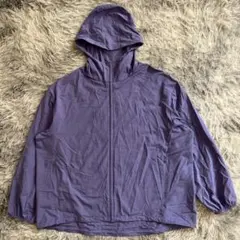 美品✨【UNIQLO】 XL ナイロンジャケット 紫色 大きいサイズ UVカット