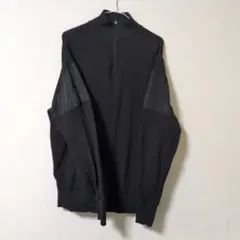 ブラック ハイネック スウェット トレーナー