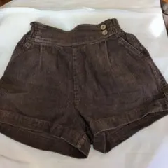 ブラウン ハーフパンツ 120cm　プチマイン　冬