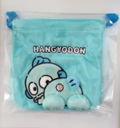 サンリオ ハンギョドン フリースポーチ 水色