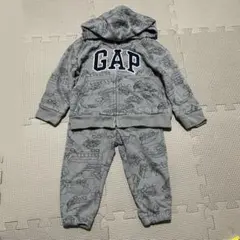GAP のりもの柄 ジップアップパーカー パンツ セット 90cm 働く車