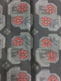 【仕付け糸付き】大島紬　アンサンブル　着物　羽織　羽織紐付き