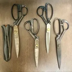 御羅紗切鋏 裁ち鋏 高級ラシャ切りばさみ 大型 黒 反り刃裁鋏210mm