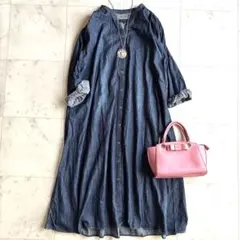 t*y様 美品 アーバンリサーチ 長袖デニムシャツワンピース 36 オーバーサイ