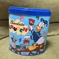 東京ディズニーランド：ドナルドダック チョコレート缶　平成レトロ