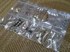 ハンドメイドピアス まとめ売り コットンパール風 ひねりスティック いろいろ