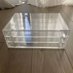 無印　販売終了したアクリルケース・横型３段