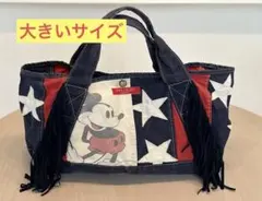 デニムアンドダンガリー ミッキーマウス リュック ネイビー 大きい