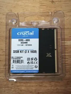 Crucial DDR5 SODIMM 16GB2枚 32GBキット