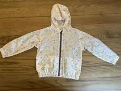 PETIT BATEAU プチバトー花柄フード付きレインジャケット 104cmのサムネイル