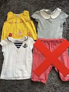 MIKI HOUSE GAP 3点セット　保育園服　女の子のサムネイル
