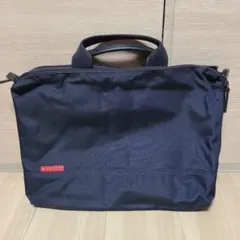 m*u様 MANHATTAN PASSAGE ネイビービジネスバッグ