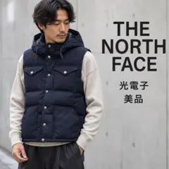 美品 THE NORTH FACE 光電子 ダウンベスト WM ネイビー マット